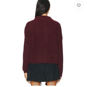 Elegant Maroon Turtleneck Sweater